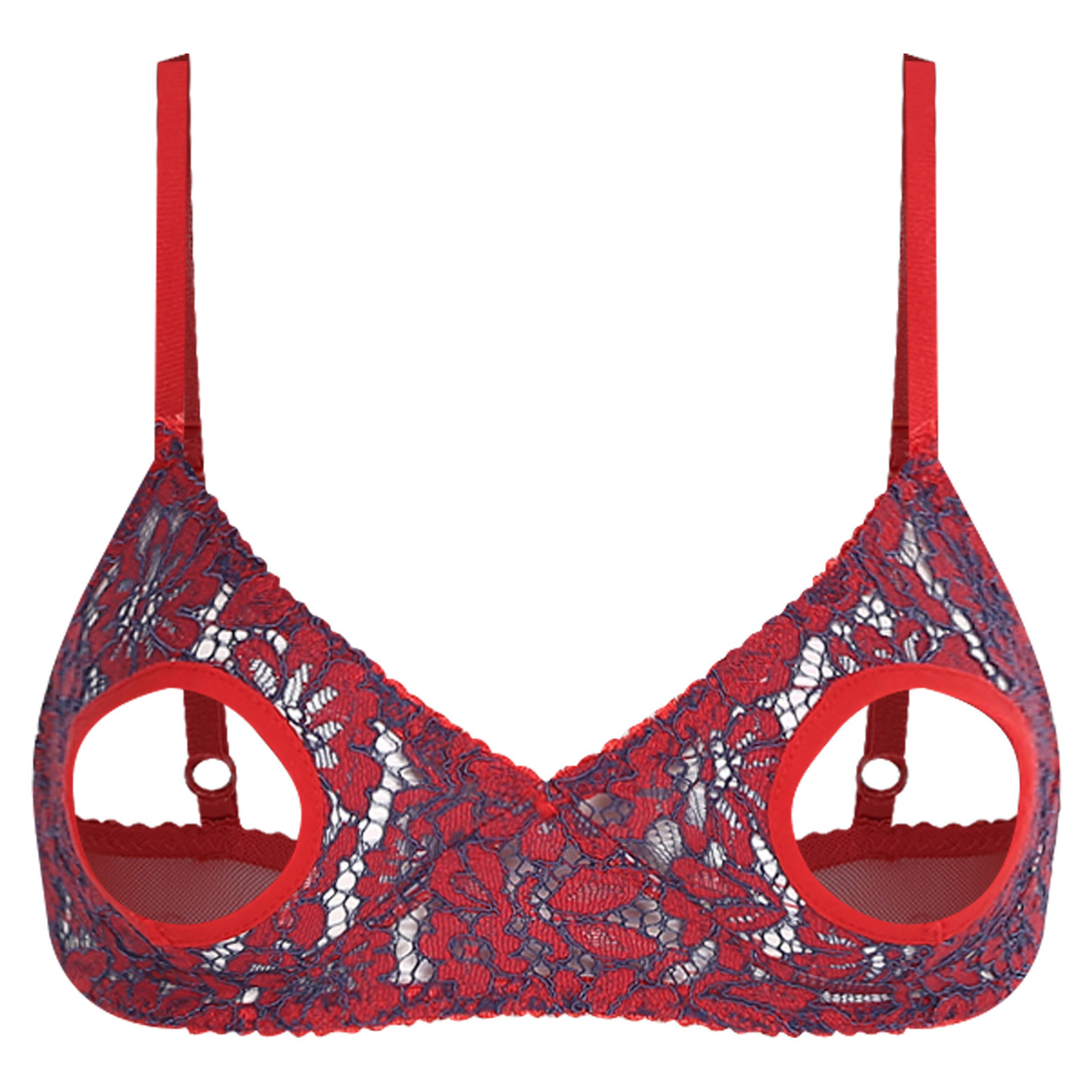 Sheer Mesh Bra - Women's Lingerie Bra Top Sheer Mesh
