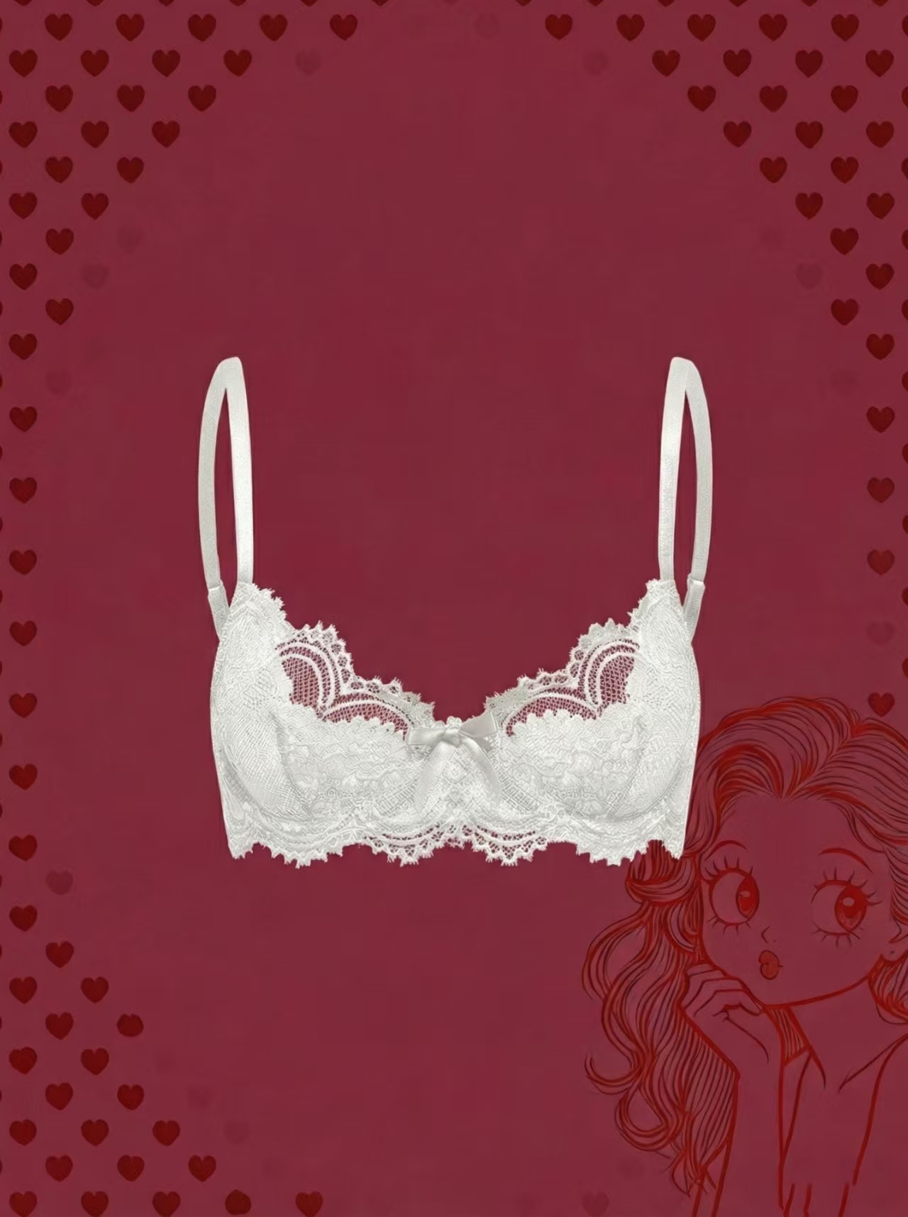 plus size women's bra sexy lac - Plunge Bra Push Up recension och pris