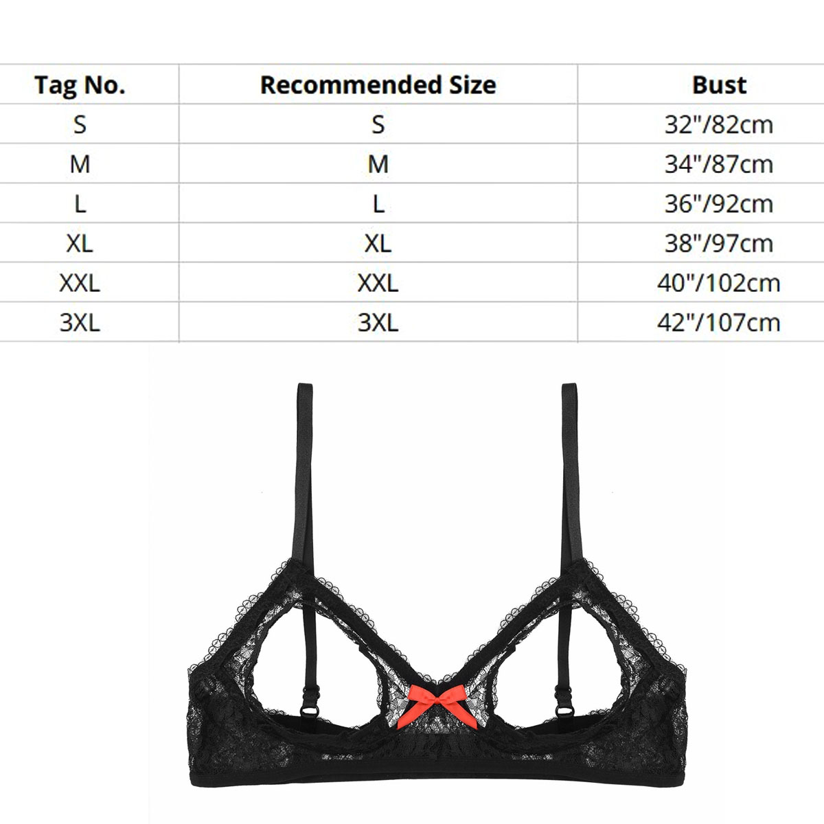 Womens Sheer Mesh Floral Lace  - Sheer Mesh Bra recension och pris
