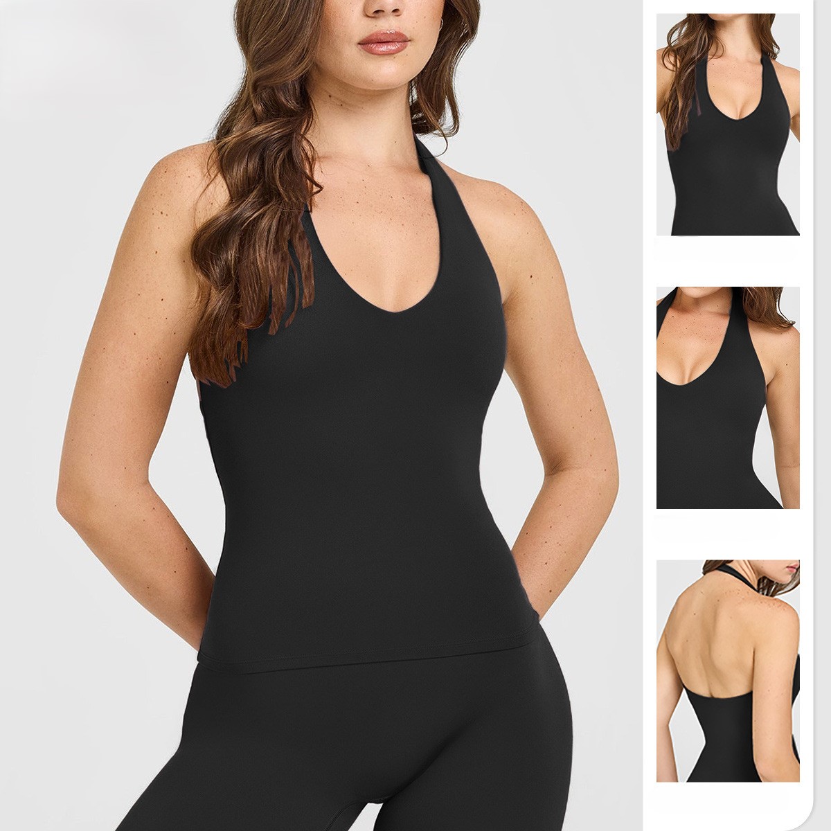 Naked Feel Halter Neck Yoga Sp - Plunge Bra Push Up recension och pris