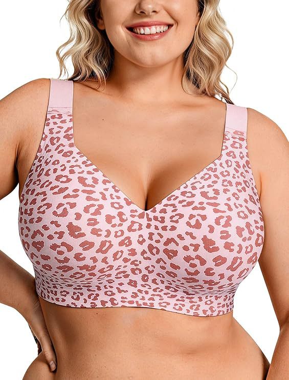 Plus Size Wireless Jelly Bra W - Plunge Bra Push Up recension och pris