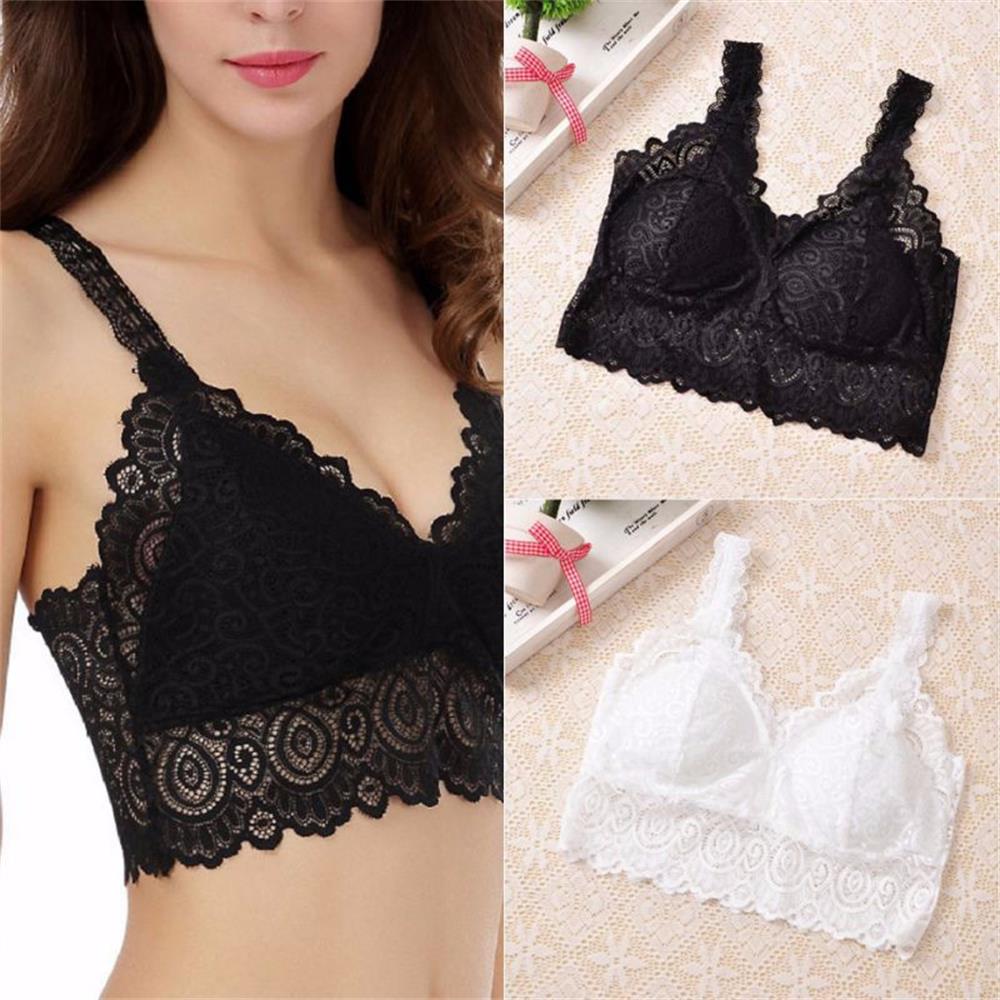 Summer Women Lace Cotton Tank  - T Shirt Bra Seamless recension och pris
