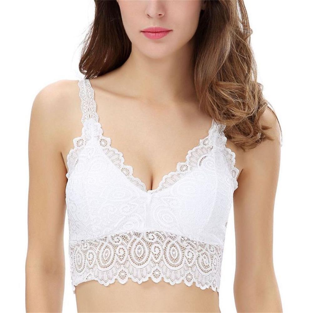 Summer Women Lace Cotton Tank  - T Shirt Bra Seamless recension och pris