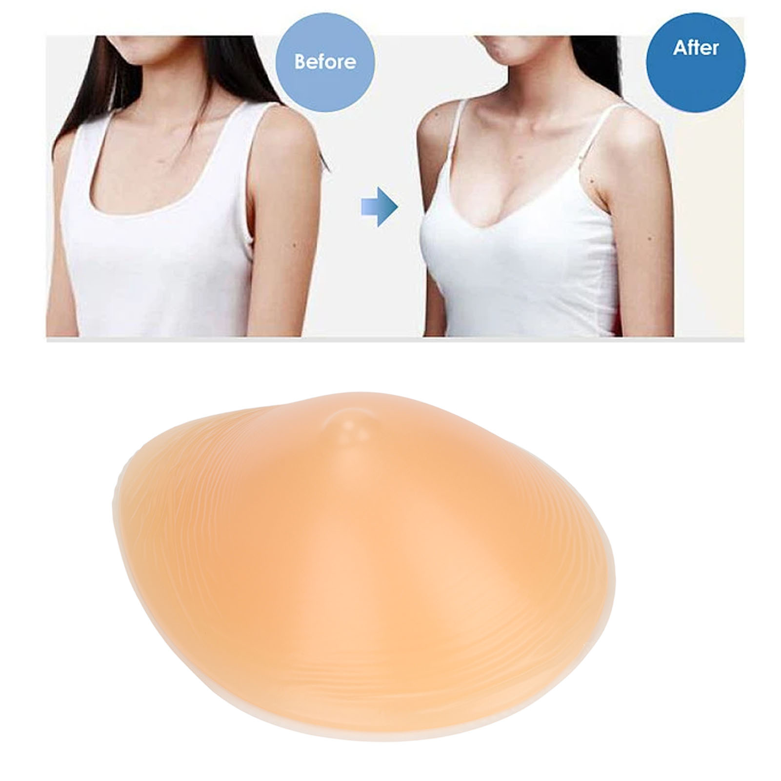 5.3Oz Silicone Bra Insert Drop - Mastectomy Bra Pocket recension och pris